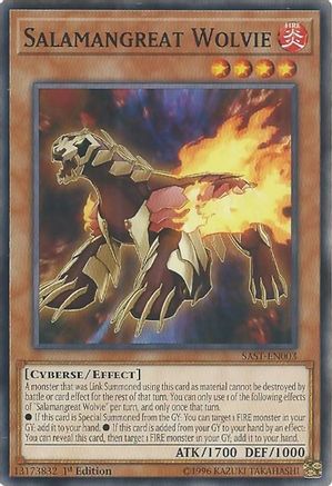 Salamangreat Wolvie (SAST-EN003) - Savage Strike Unlimited Savage Strike Yugioh Single  Squirtle Squad Card Shop.