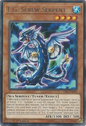 T.G. Screw Serpent (SAST-EN009) - Savage Strike 1st Edition Savage Strike Yugioh Single  Squirtle Squad Card Shop.