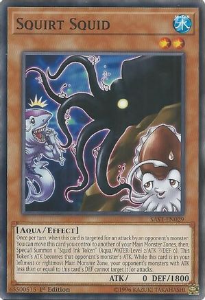 Squirt Squid (SAST-EN029) - Savage Strike 1st Edition Savage Strike Yugioh Single  Squirtle Squad Card Shop.