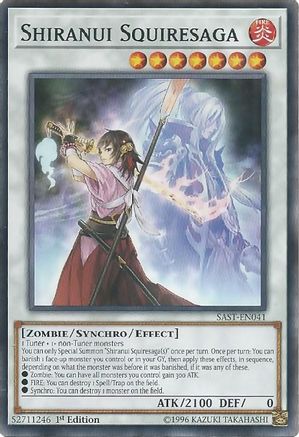 Shiranui Squiresaga (SAST-EN041) - Savage Strike Unlimited Savage Strike Yugioh Single  Squirtle Squad Card Shop.