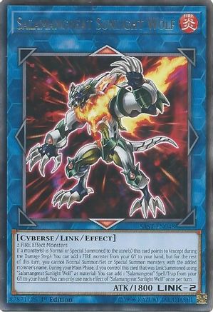 Salamangreat Sunlight Wolf (SAST-EN048) - Savage Strike Unlimited Savage Strike Yugioh Single  Squirtle Squad Card Shop.