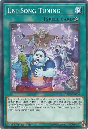 Uni-Song Tuning (SAST-EN066) - Savage Strike Unlimited Savage Strike Yugioh Single  Squirtle Squad Card Shop.