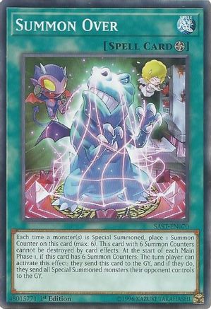 Summon Over (SAST-EN070) - Savage Strike 1st Edition Savage Strike Yugioh Single  Squirtle Squad Card Shop.