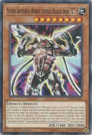 Super Armored Robot Armed Black Iron "C" (SAST-EN097) - Savage Strike Unlimited Savage Strike Yugioh Single  Squirtle Squad Card Shop.
