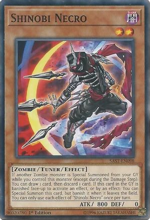 Shinobi Necro (SAST-EN098) - Savage Strike 1st Edition Savage Strike Yugioh Single  Squirtle Squad Card Shop.