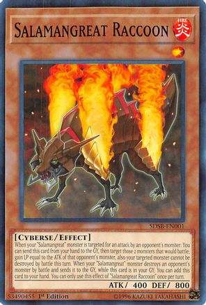 Salamangreat Raccoon (SDSB-EN001) - Structure Deck: Soulburner 1st Edition Structure Deck: Soulburner Yugioh Single  Squirtle Squad Card Shop.