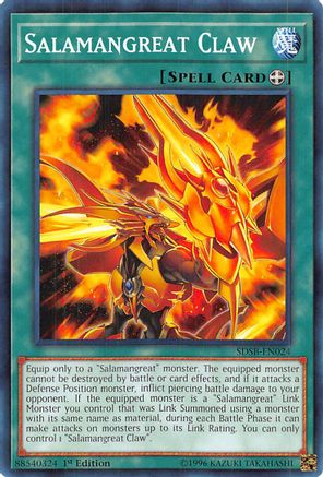 Salamangreat Claw (SDSB-EN024) - Structure Deck: Soulburner 1st Edition Structure Deck: Soulburner Yugioh Single  Squirtle Squad Card Shop.