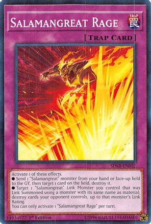Salamangreat Rage (SDSB-EN032) - Structure Deck: Soulburner 1st Edition Structure Deck: Soulburner Yugioh Single  Squirtle Squad Card Shop.