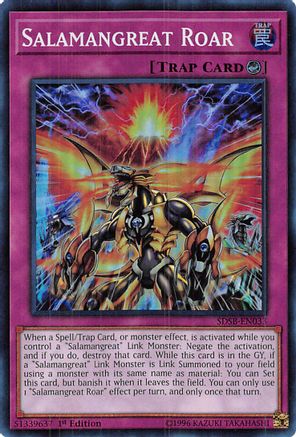 Salamangreat Roar (SDSB-EN033) - Structure Deck: Soulburner 1st Edition Structure Deck: Soulburner Yugioh Single  Squirtle Squad Card Shop.