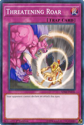 Threatening Roar (SDSB-EN036) - Structure Deck: Soulburner 1st Edition Structure Deck: Soulburner Yugioh Single  Squirtle Squad Card Shop.