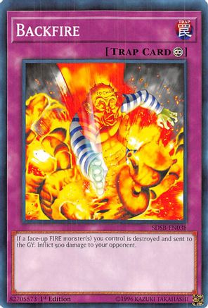 Backfire (SDSB-EN038) - Structure Deck: Soulburner 1st Edition Structure Deck: Soulburner Yugioh Single  Squirtle Squad Card Shop.