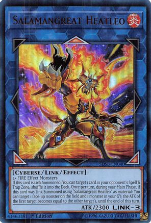 Salamangreat Heatleo (UR) (SDSB-EN040) - Structure Deck: Soulburner 1st Edition Structure Deck: Soulburner Yugioh Single  Squirtle Squad Card Shop.