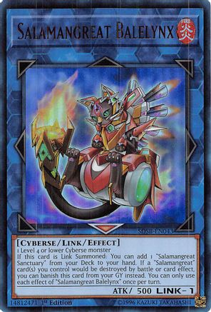 Salamangreat Balelynx (SDSB-EN043) - Structure Deck: Soulburner 1st Edition Structure Deck: Soulburner Yugioh Single  Squirtle Squad Card Shop.