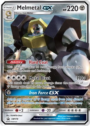 Melmetal GX SM178  - Holofoil SM Promos - Promo SM Promos Pokemon Single  Squirtle Squad Card Shop.