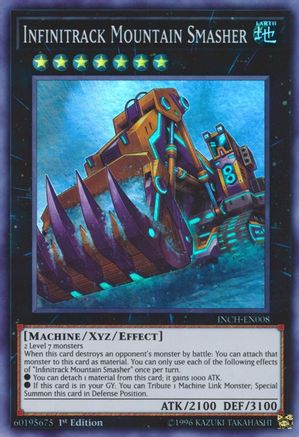 Infinitrack Mountain Smasher (INCH-EN008) - The Infinity Chasers 1st Edition The Infinity Chasers Yugioh Single  Squirtle Squad Card Shop.