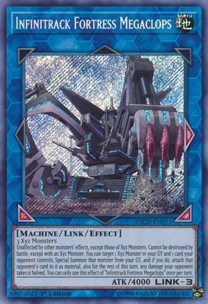 Infinitrack Fortress Megaclops (INCH-EN011) - The Infinity Chasers 1st Edition The Infinity Chasers Yugioh Single  Squirtle Squad Card Shop.