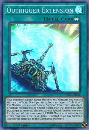 Outrigger Extension (INCH-EN012) - The Infinity Chasers 1st Edition The Infinity Chasers Yugioh Single  Squirtle Squad Card Shop.