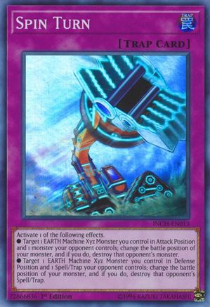 Spin Turn (INCH-EN013) - The Infinity Chasers 1st Edition The Infinity Chasers Yugioh Single  Squirtle Squad Card Shop.