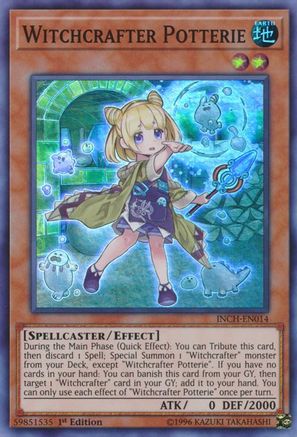 Witchcrafter Potterie (INCH-EN014) - The Infinity Chasers 1st Edition The Infinity Chasers Yugioh Single  Squirtle Squad Card Shop.