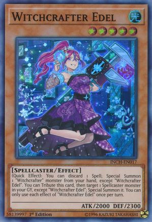 Witchcrafter Edel (INCH-EN017) - The Infinity Chasers 1st Edition The Infinity Chasers Yugioh Single  Squirtle Squad Card Shop.