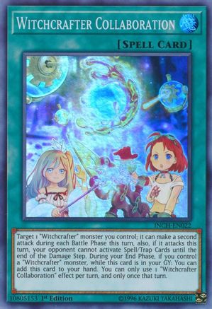 Witchcrafter Collaboration (INCH-EN022) - The Infinity Chasers 1st Edition The Infinity Chasers Yugioh Single  Squirtle Squad Card Shop.