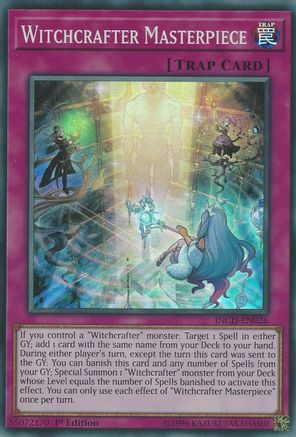 Witchcrafter Masterpiece (INCH-EN026) - The Infinity Chasers 1st Edition The Infinity Chasers Yugioh Single  Squirtle Squad Card Shop.