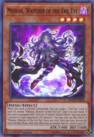 Medusa, Watcher of the Evil Eye (INCH-EN028) - The Infinity Chasers 1st Edition The Infinity Chasers Yugioh Single  Squirtle Squad Card Shop.