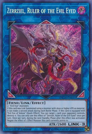 Zerrziel, Ruler of the Evil Eyed (INCH-EN031) - The Infinity Chasers 1st Edition The Infinity Chasers Yugioh Single  Squirtle Squad Card Shop.