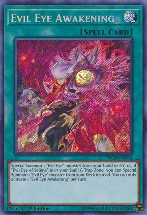 Evil Eye Awakening (INCH-EN034) - The Infinity Chasers 1st Edition The Infinity Chasers Yugioh Single  Squirtle Squad Card Shop.