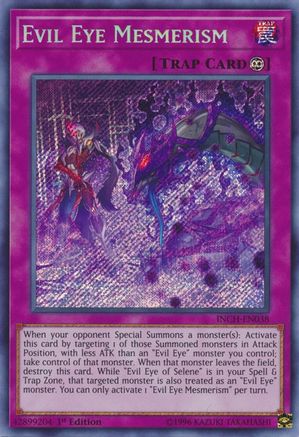 Evil Eye Mesmerism (INCH-EN038) - The Infinity Chasers 1st Edition The Infinity Chasers Yugioh Single  Squirtle Squad Card Shop.