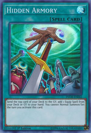 Hidden Armory (INCH-EN042) - The Infinity Chasers 1st Edition The Infinity Chasers Yugioh Single  Squirtle Squad Card Shop.
