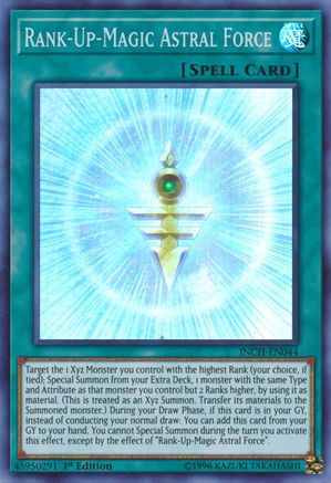 Rank-Up-Magic Astral Force (INCH-EN044) - The Infinity Chasers 1st Edition The Infinity Chasers Yugioh Single  Squirtle Squad Card Shop.