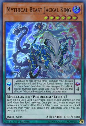 Mythical Beast Jackal King (INCH-EN048) - The Infinity Chasers 1st Edition The Infinity Chasers Yugioh Single  Squirtle Squad Card Shop.