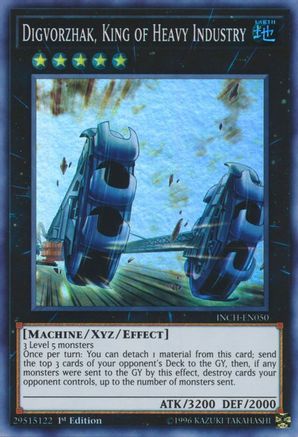 Digvorzhak, King of Heavy Industry (INCH-EN050) - The Infinity Chasers 1st Edition The Infinity Chasers Yugioh Single  Squirtle Squad Card Shop.