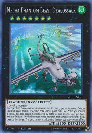 Mecha Phantom Beast Dracossack (INCH-EN051) - The Infinity Chasers 1st Edition The Infinity Chasers Yugioh Single  Squirtle Squad Card Shop.