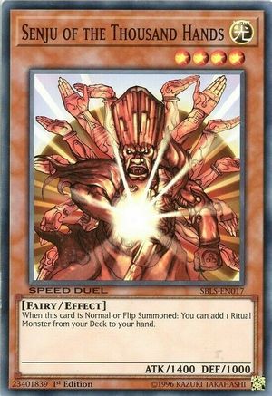 Senju of the Thousand Hands (SBLS-EN017) - Speed Duel: Arena of Lost Souls 1st Edition Speed Duel: Arena of Lost Souls Yugioh Single  Squirtle Squad Card Shop.
