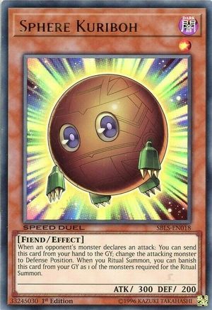 Sphere Kuriboh (SBLS-EN018) - Speed Duel: Arena of Lost Souls 1st Edition Speed Duel: Arena of Lost Souls Yugioh Single  Squirtle Squad Card Shop.