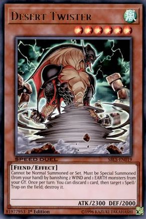 Desert Twister (SBLS-EN019) - Speed Duel: Arena of Lost Souls 1st Edition Speed Duel: Arena of Lost Souls Yugioh Single  Squirtle Squad Card Shop.