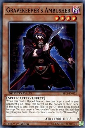 Gravekeeper's Ambusher (SBLS-EN022) - Speed Duel: Arena of Lost Souls 1st Edition Speed Duel: Arena of Lost Souls Yugioh Single  Squirtle Squad Card Shop.