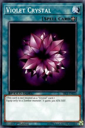 Violet Crystal (SBLS-EN035) - Speed Duel: Arena of Lost Souls 1st Edition Speed Duel: Arena of Lost Souls Yugioh Single  Squirtle Squad Card Shop.
