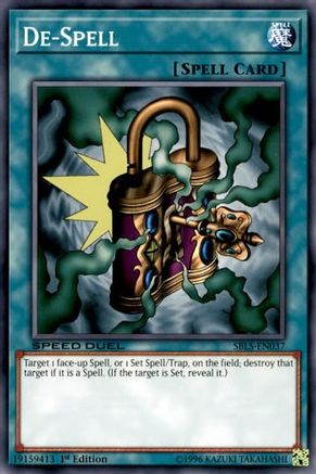De-Spell (SBLS-EN037) - Speed Duel: Arena of Lost Souls 1st Edition Speed Duel: Arena of Lost Souls Yugioh Single  Squirtle Squad Card Shop.