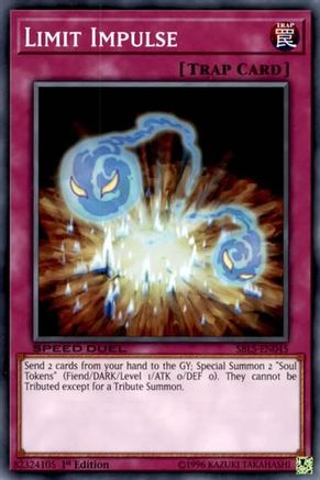 Limit Impulse (SBLS-EN045) - Speed Duel: Arena of Lost Souls 1st Edition Speed Duel: Arena of Lost Souls Yugioh Single  Squirtle Squad Card Shop.