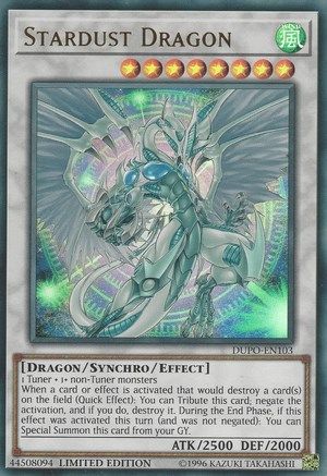 Stardust Dragon (DUPO-EN103) - Duel Power Limited Duel Power Yugioh Single  Squirtle Squad Card Shop.