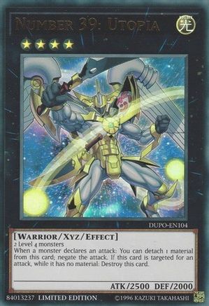 Number 39: Utopia (DUPO-EN104) - Duel Power Limited Duel Power Yugioh Single  Squirtle Squad Card Shop.