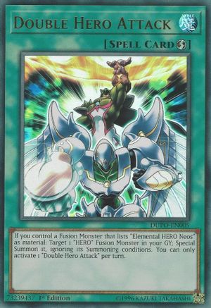 Double Hero Attack (DUPO-EN005) - Duel Power 1st Edition Duel Power Yugioh Single  Squirtle Squad Card Shop.