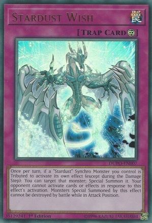 Stardust Wish (DUPO-EN007) - Duel Power Unlimited Duel Power Yugioh Single  Squirtle Squad Card Shop.