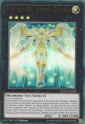 Number 39: Utopia Double (DUPO-EN008) - Duel Power 1st Edition Duel Power Yugioh Single  Squirtle Squad Card Shop.