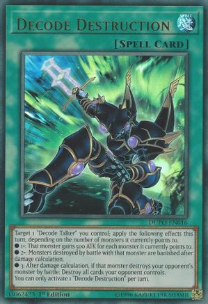 Decode Destruction (DUPO-EN016) - Duel Power Unlimited Duel Power Yugioh Single  Squirtle Squad Card Shop.