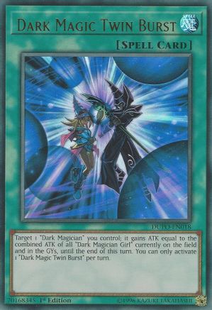 Dark Magic Twin Burst (DUPO-EN018) - Duel Power Unlimited Duel Power Yugioh Single  Squirtle Squad Card Shop.