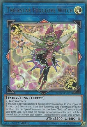 Trickstar Foxglove Witch (DUPO-EN021) - Duel Power 1st Edition Duel Power Yugioh Single  Squirtle Squad Card Shop.